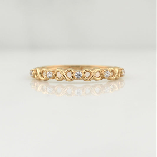 Anillo Infinitos 1gr / T7 1/4 / Oro Amarillo 18K !
