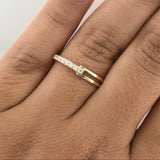 Anillo Mitad Churumbela 1.1gr / T7 1/2 / Oro Amarillo 18K !