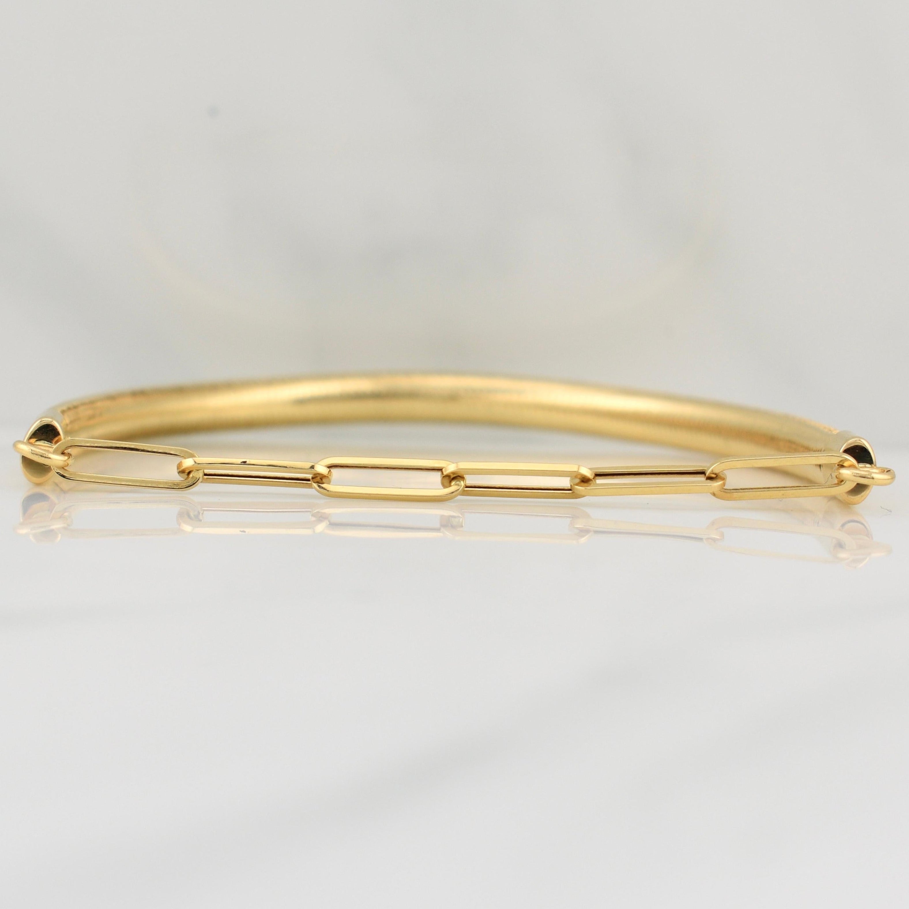 Flex Bracelet Drawer 3.7gr / 8 in / 3.4mm Yellow Gold +4 18K !