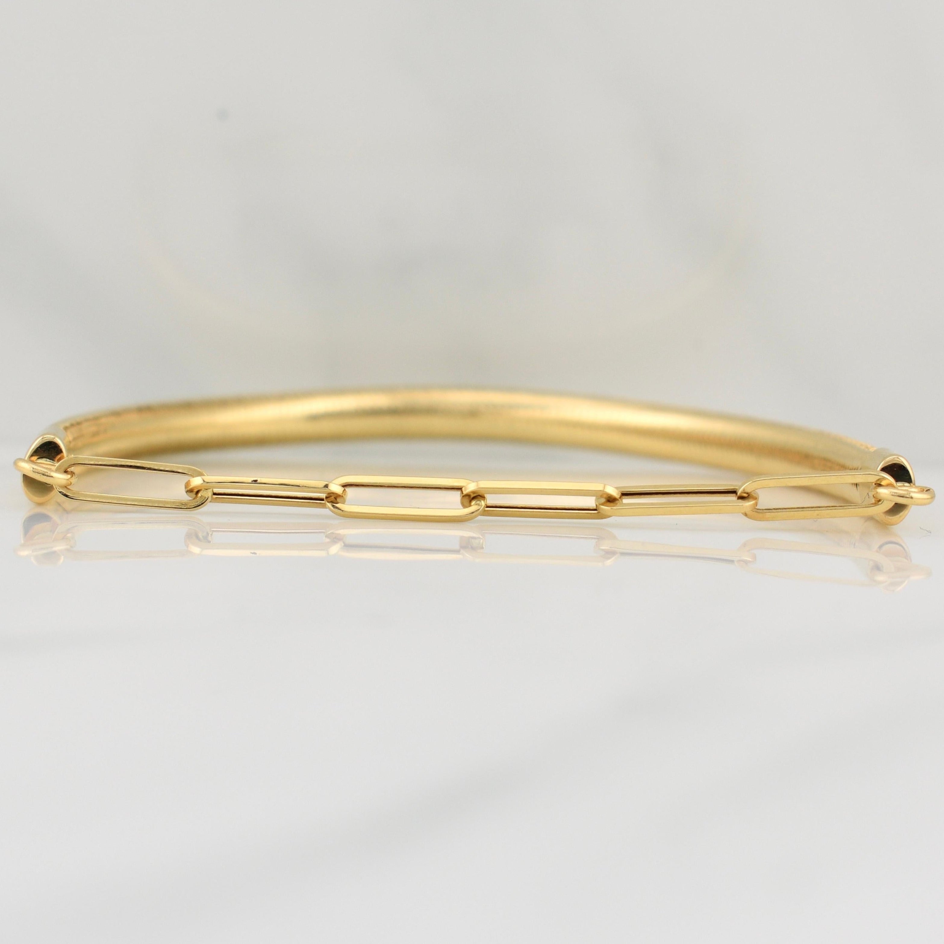 Flex Bracelet Drawer 3.6gr / 8 3/4 in / 3.3mm Yellow Gold +4 18K !