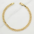 Cuban Links Bracelet 4.25gr / 8 in / 5.2mm Yellow Gold +1 18K !