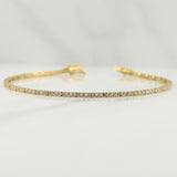 Pulso Tennis 4.2gr / 7 1/2 in / 1.55mm Oro Amarillo +4 18K !