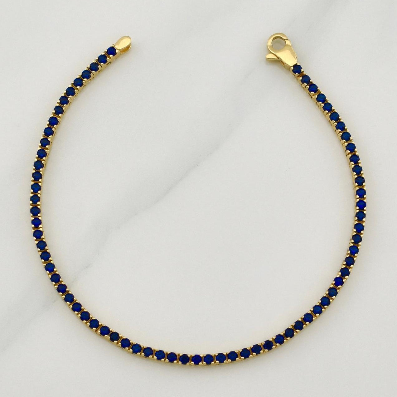 Pulso Tennis Doble Faz 7.1gr / 7 in / 2.15mm Oro Amarillo +4 18K !