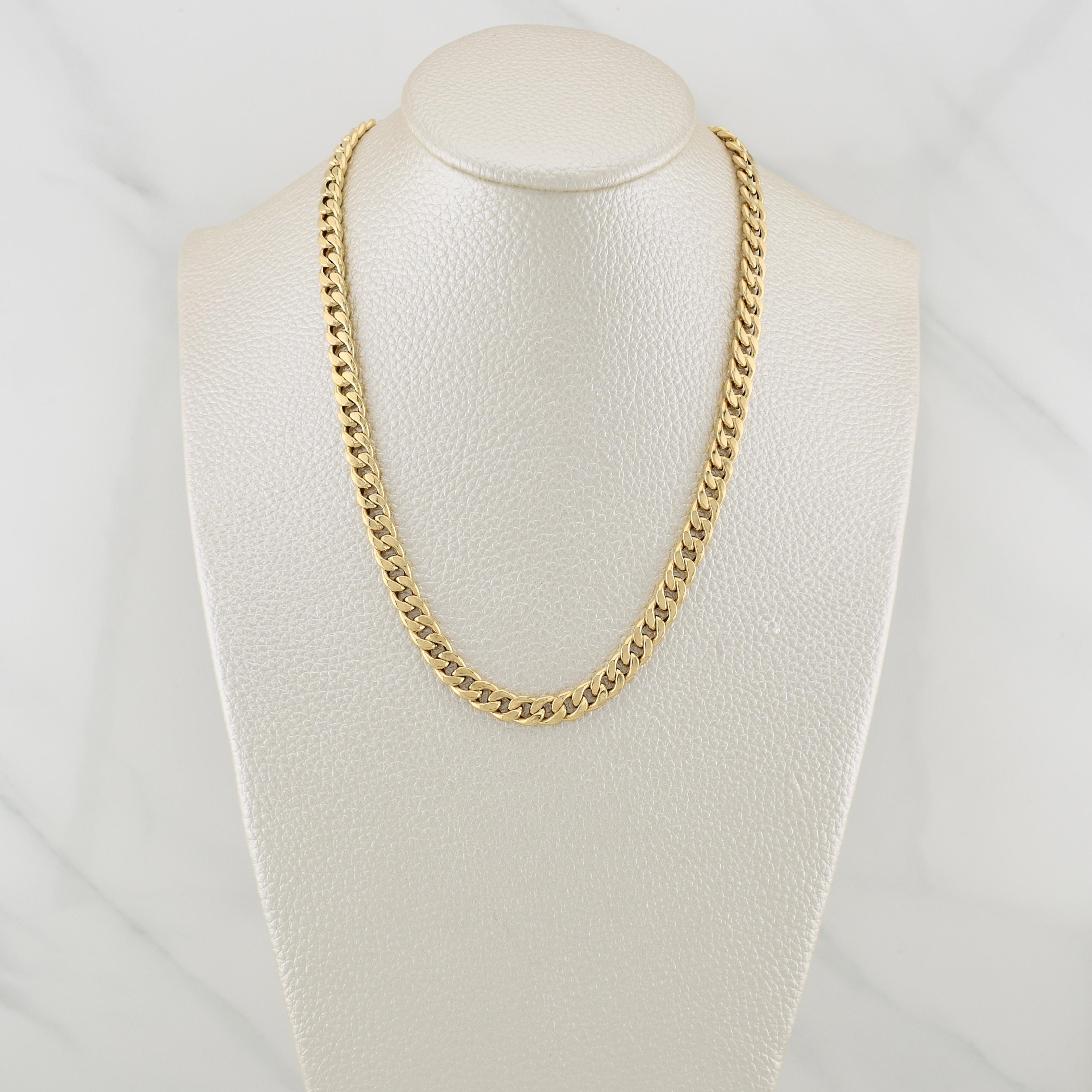 Cuban Links 5.75gr / 19 1/2 in / 5.25mm Yellow Gold +1 18K !