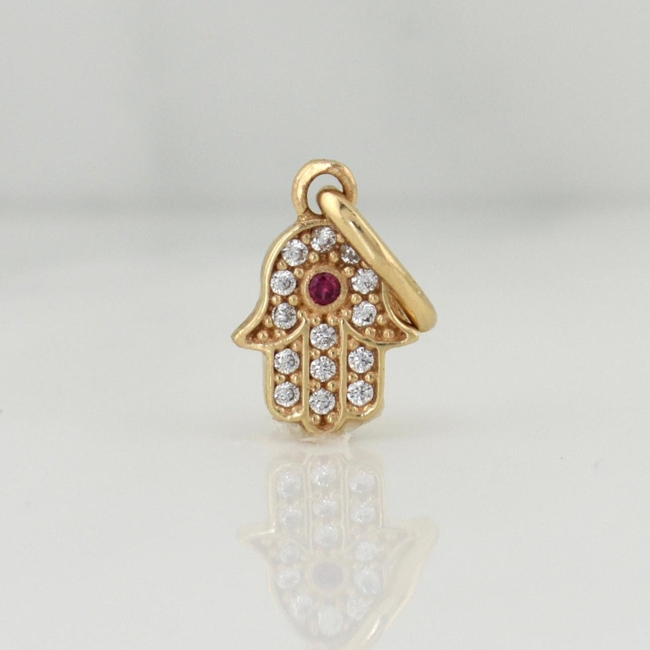Dije Hamsa 0.7gr / 3/4 in / Oro Amarillo 18K !