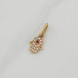 Dije Hamsa 0.7gr / 3/4 in / Oro Amarillo 18K !