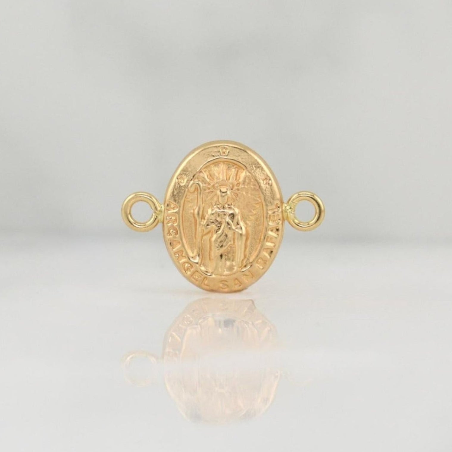 Herraje Arcangel San Rafael 0.6gr / 1/2 in / Oro Amarillo 18K !