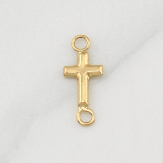 Herraje Cruz 0.15gr / 1/2 in / Oro Amarillo 18K !