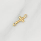 Herraje Cruz 0.15gr / 1/2 in / Oro Amarillo 18K !