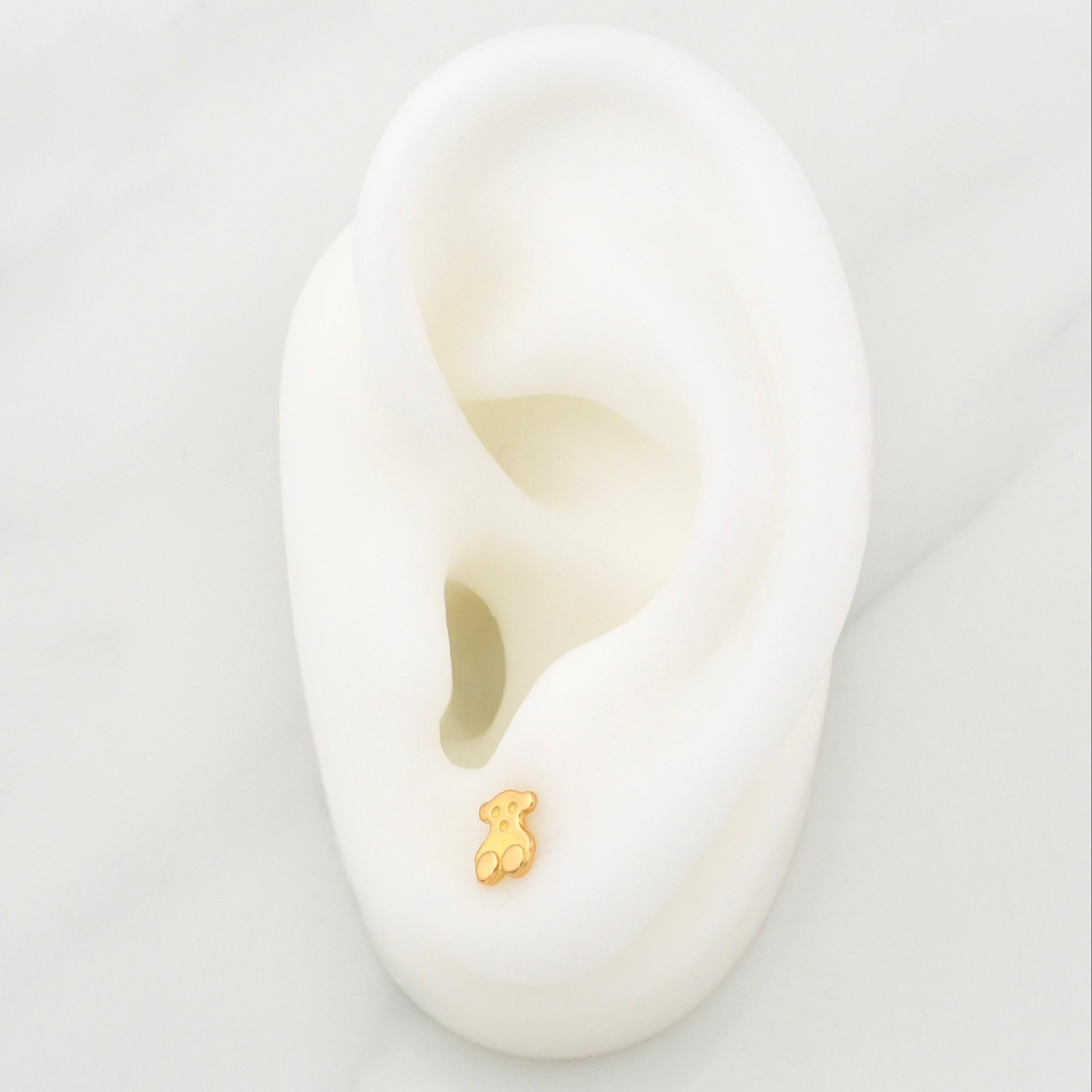 Topos Oso Ts 0.95gr / 5.5mm Oro Amarillo 18K !