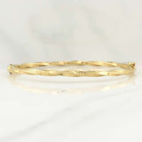 Bracelet Twisted Hoop Tribal 4.1 g / 7 1/2 in / 3 mm 18K Yellow Gold