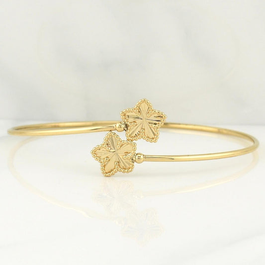 Pulso Aro Flor 3.85 g / 7 1/4 in / 1.5 mm Oro Amarillo 18K