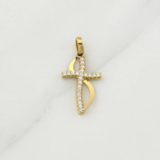 Dije Cruz 1.1 g / 1 in Oro Amarillo 18K