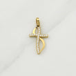 Pendant Cross 1.05 g / 1 in Yellow Gold 18K