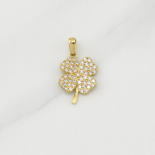 Dije Trebol 1.55 g / 3/4 in Oro Amarillo 18K