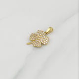 Dije Trebol 1.55 g / 3/4 in Oro Amarillo 18K