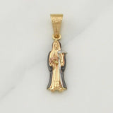 Dije Santa Muerte 2.45 g / 1 1/4 in Tres Oros 18K