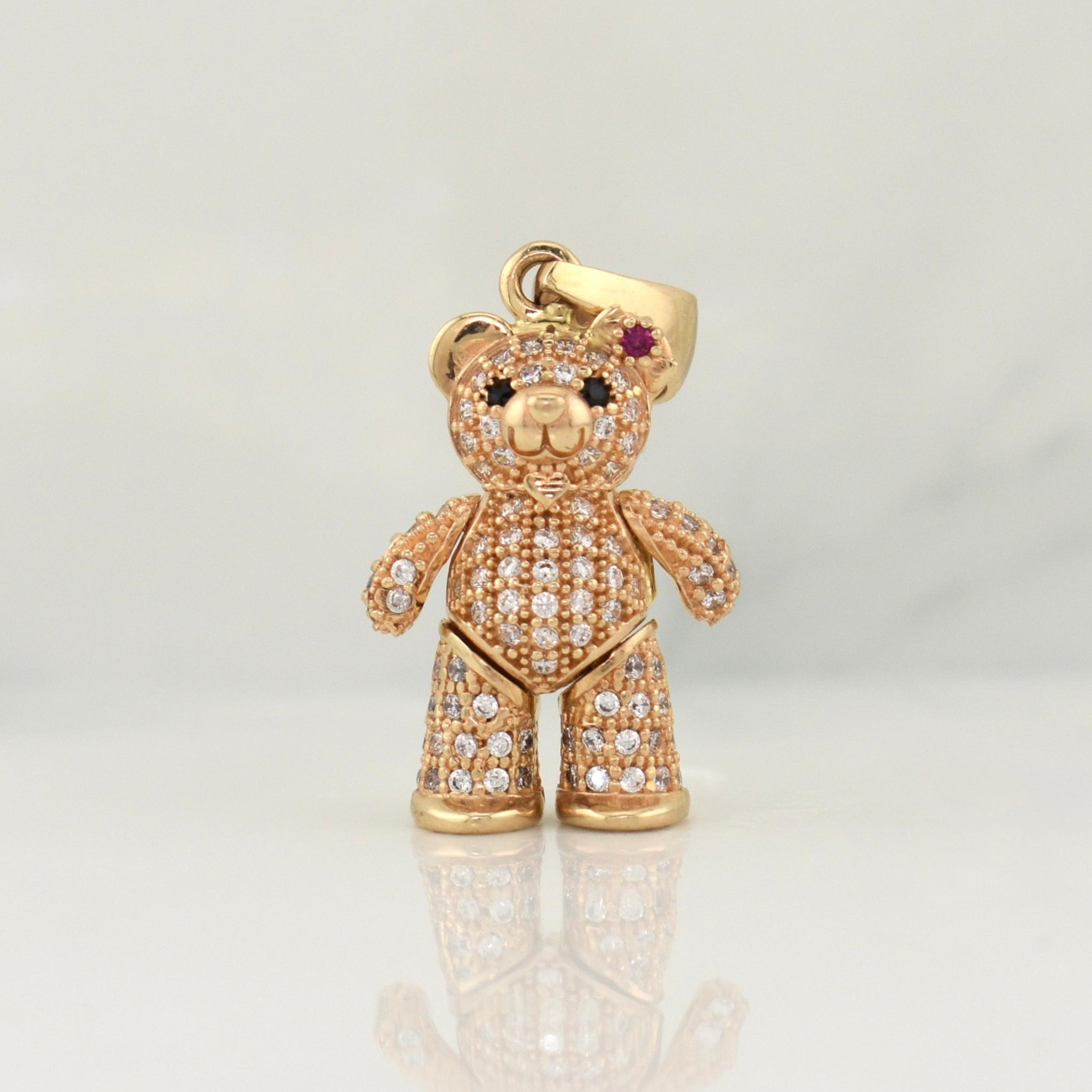 Dije Oso Articulado 4.7 g / 1 1/4 in Oro Amarillo 18K