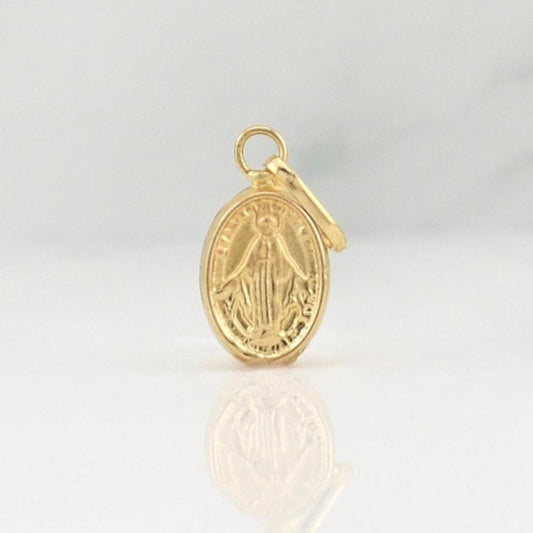 Dije Virgen Milagrosa 0.3 g / 1/2 in Oro Amarillo 18K