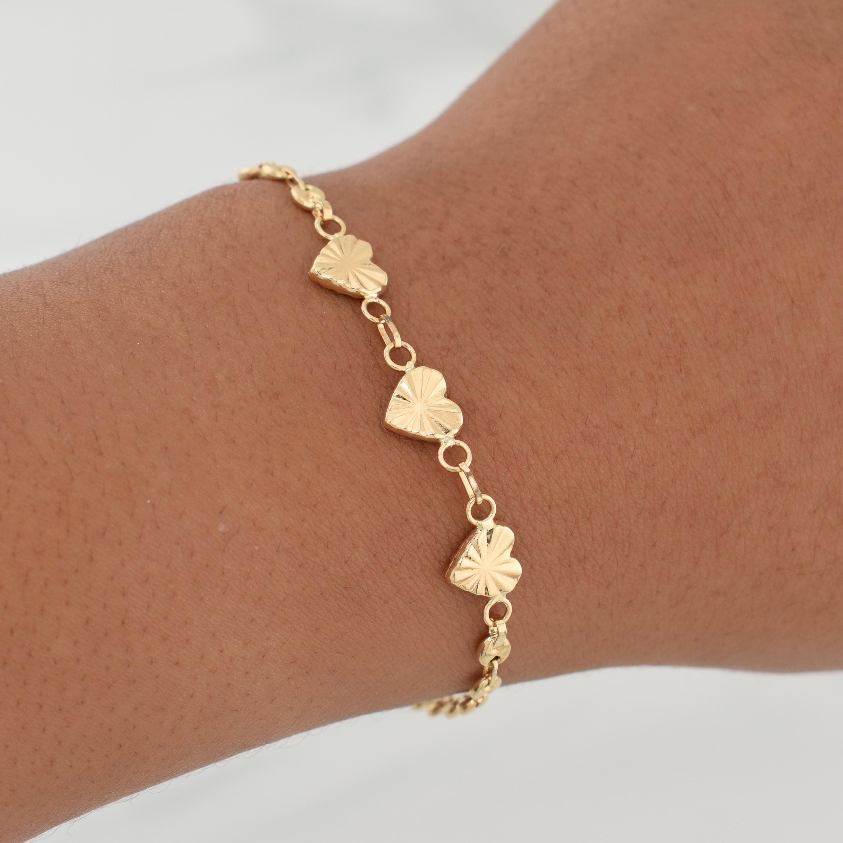 Bracelet Gc Corazon 2.45 g / 7 in / 7.2 mm Yellow Gold 18K