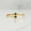 Anillo Doble Bisel 1.3 g / T7,75 Oro Amarillo 18K