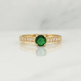 Solitaire Churumbela Ring 1.95 g / T6 Yellow Gold 18K