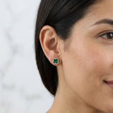 Clover Stud Earrings 2g / in / 7.25mm Yellow Gold 18K