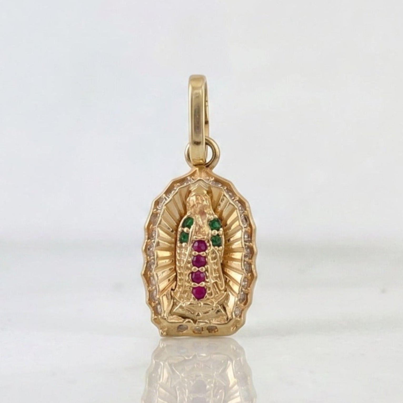 Dije Virgen De La Guadalupe 1.35 g / 3/4 in Oro Amarillo 18K