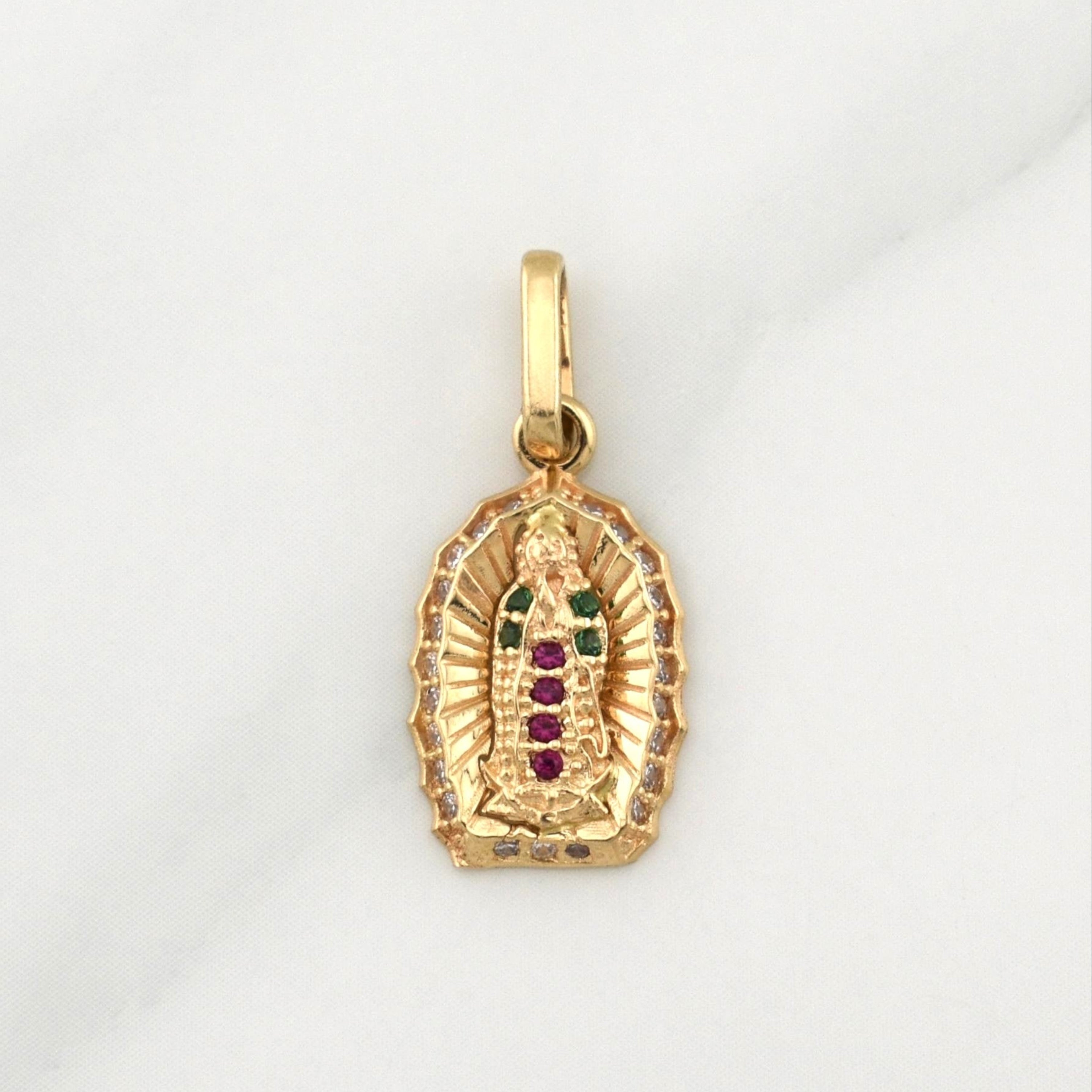Dije Virgen De La Guadalupe 1.35 g / 3/4 in Oro Amarillo 18K