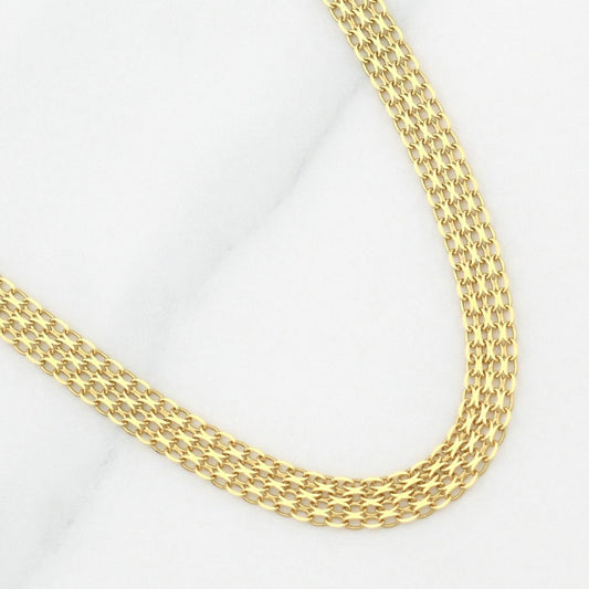 Cadena China 4.95g / 20 in / 3.75mm Oro Amarillo 18K