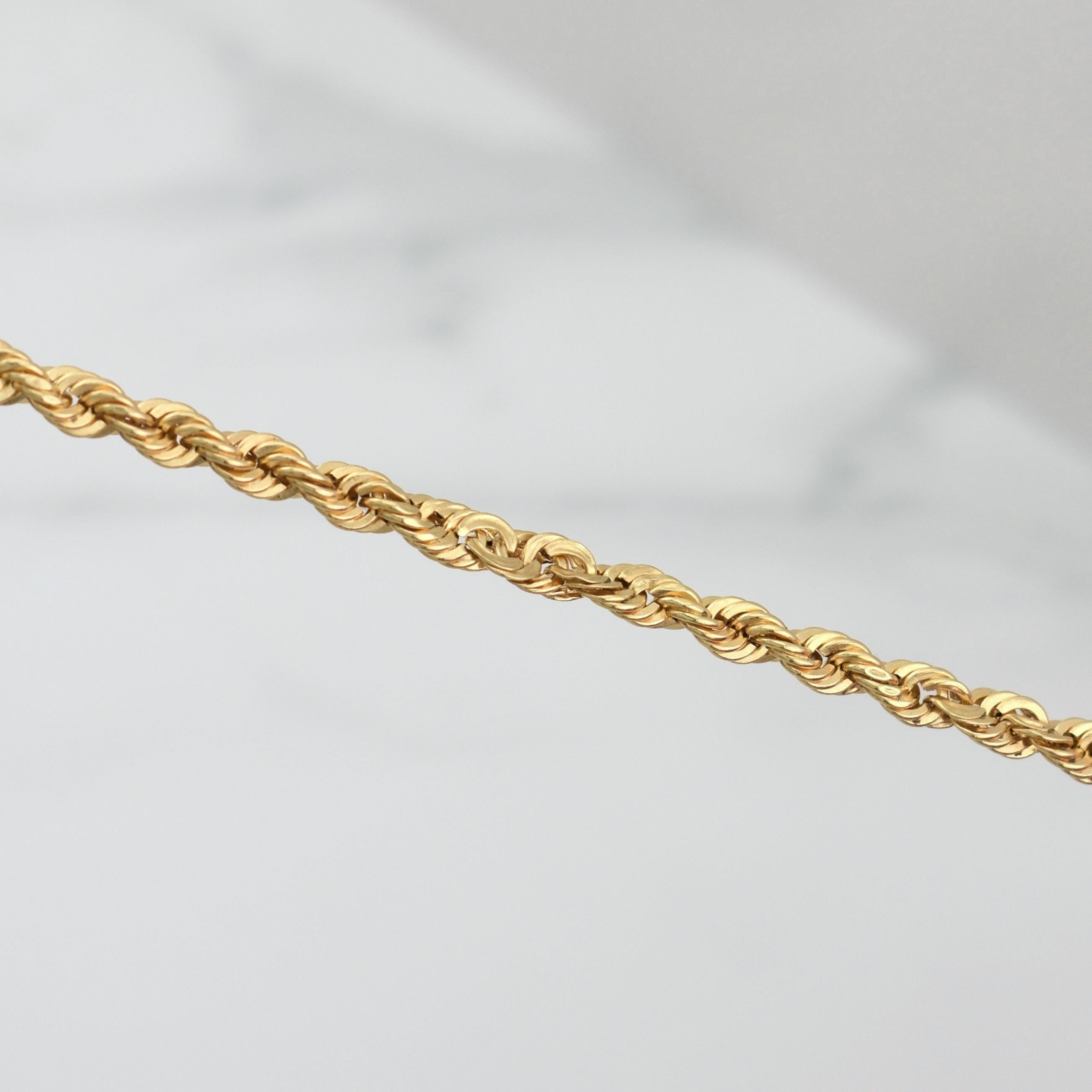 Cadena Lazo 10.55g / 24 in / 3.89mm Oro Amarillo +3 18K !