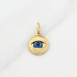 Dije Ojo Turco 1g / 3/4 in Oro Amarillo 18K