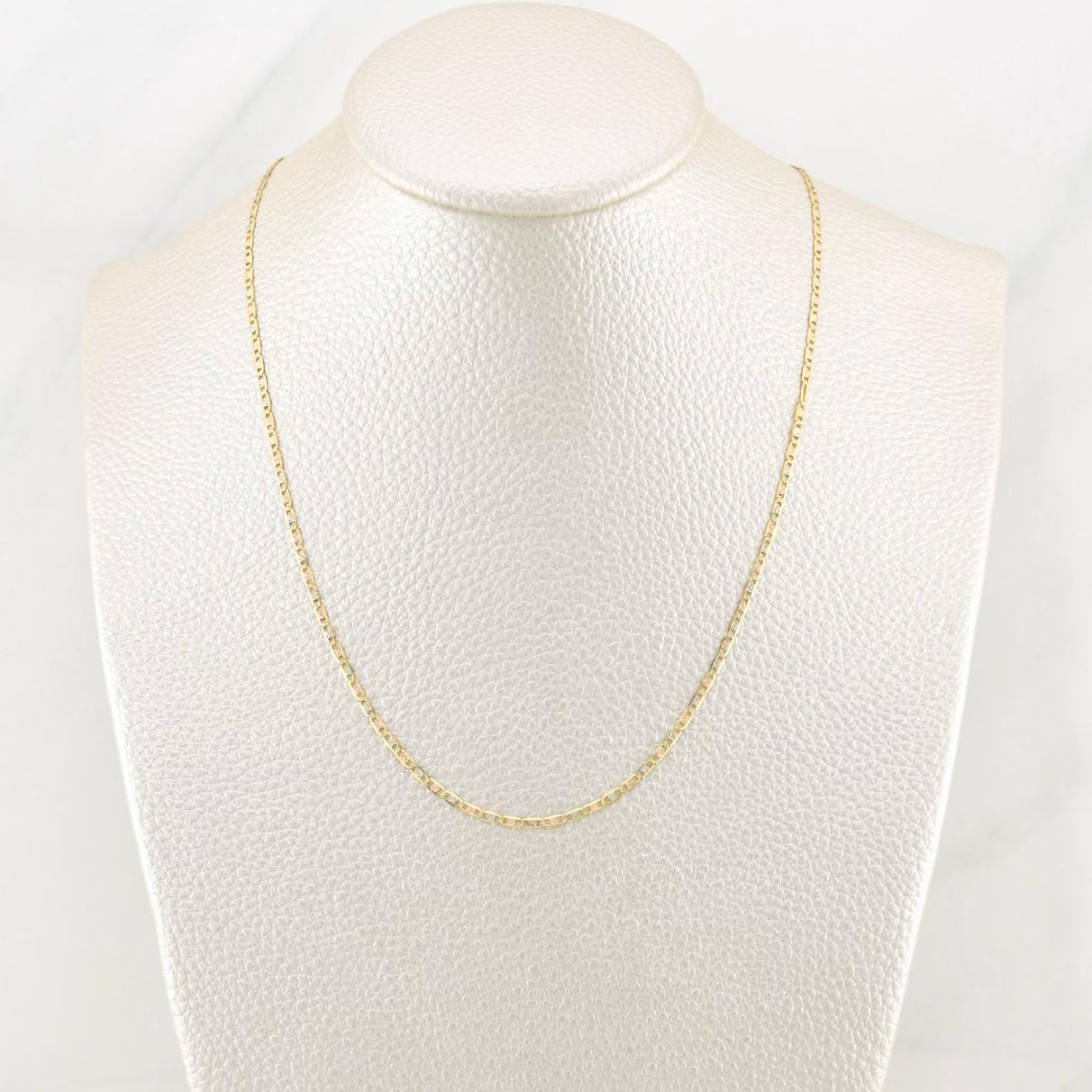 Flat Mariner Chain 1.7g / 18 in / 1.5mm Three Golds 18K