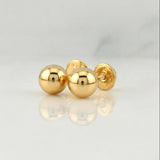 Topos Bola 0.65 g / in / 6 mm Oro Amarillo 18K
