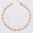 Bracelet GC 2.55g / 7 in / 4.5mm Three Golds 18K