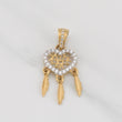 Dije Corazon Atrapa Sueños 1.65g / 1 1/4 in Oro Amarillo 18K