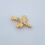 Dragonfly Pendant 0.5gr / 0.8in / 18K Gold