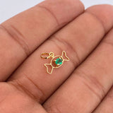 Pendant Candy Silhouette 0.5gr / 1/2 in / 18K Gold