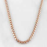 Cadena Veneciana 16.4 g / 27 1/2 in / 1.8 mm Dos Oros Blanco Rosa 18K