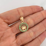 Dije Corona 2 g / 1 in Oro Amarillo 18K