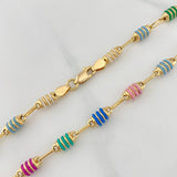 Rustic Barrel Chain 13.3 g / 25 in / 4.3 mm 18K Yellow Gold