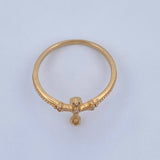 Cross Ring 1.7gr / Size 7 / 18K Yellow Gold &