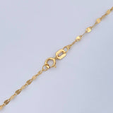 Mirror Flower Chain 1.1gr / 17.7in / 18K Gold +3 $