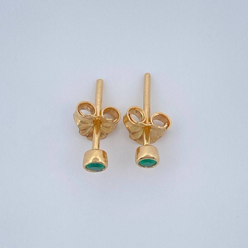 Topos Bisel Esmeralda 0.75gr / Oro Amarillo 18K %