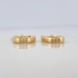 Candongas Juli Ovaladas 1.05 g / 3/4 in Oro Amarillo 18K