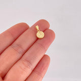 Dije Circulo Letra X 0.4g / 1/2 in Oro Amarillo 18K