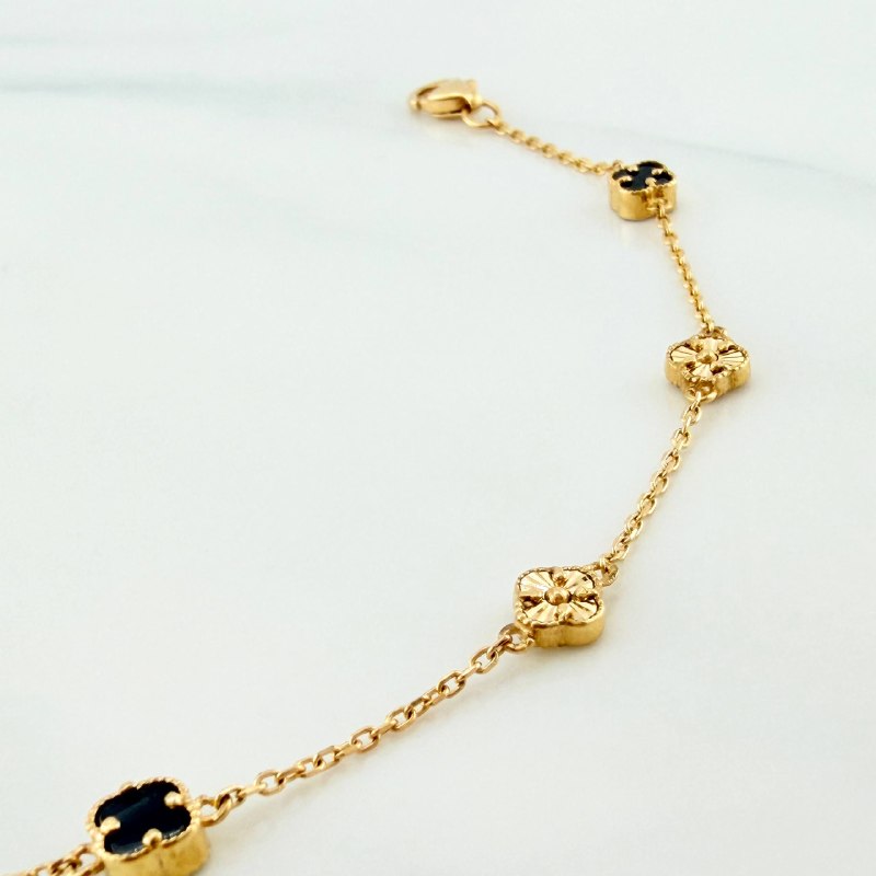 Clover Bracelet Classic Link 3.1 g / 8 1/4 in / 4.7 mm 18K Yellow Gold