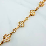 Clover Bracelet Drop 12.8 g / 8 in / 9.4 mm Yellow Gold 18K