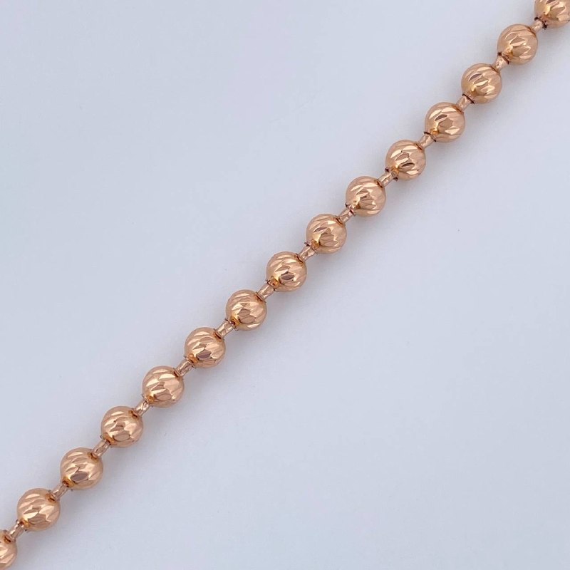 Military Bracelet 5.45gr / 19cm / 18K Rose Gold &