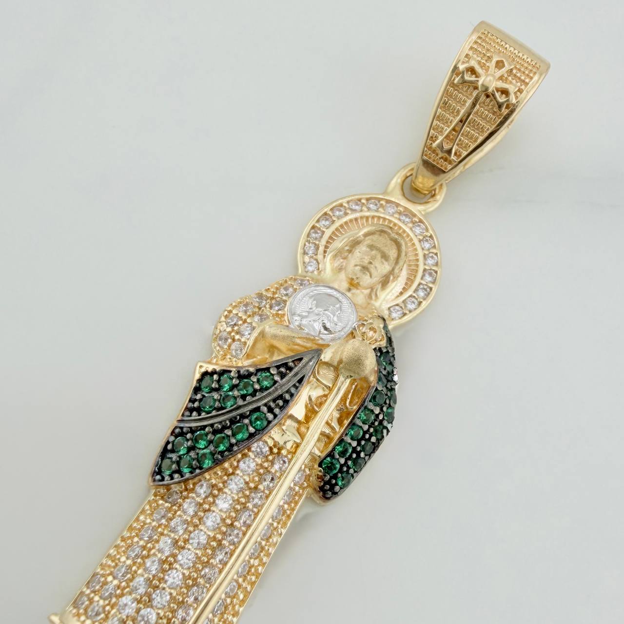 Dije San Judas Tadeo 6.4 g / 2 in Tres Oros 18K